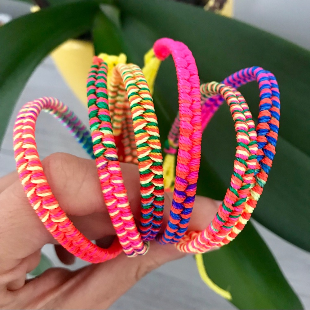 Handmade Colorful Neón Friendship Bracelets